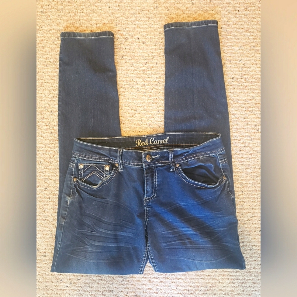 Size 11 skinny jeans Red Camel